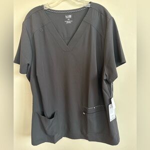 koi Next Gen Hustle and Heart Scrub Top in Black